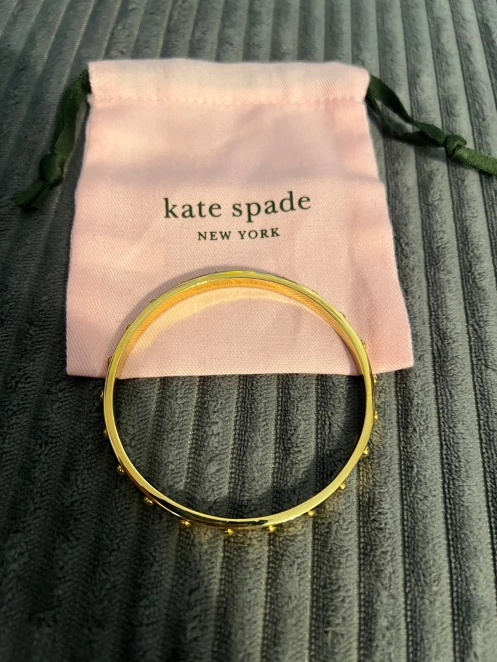 Kate Spade Gold-Tone Studded Bangle - Picture 2 of 3